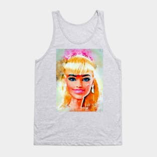 Watercolor Barbie Tank Top